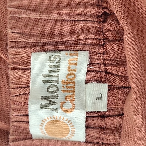 Mollusk California 100% cotton Pants Clay Large - Picture 2 of 5